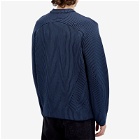 Paul Smith Men's Ribbed Crew Knit in Blue