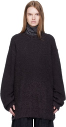 YOHJI YAMAMOTO Gray Gradation Round Neck Sweater