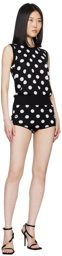 Dolce&Gabbana Black & White Polka Dot Shorts