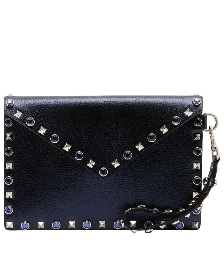 Photo: Valentino Garavani Rockstud Medium leather pouch