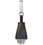 Berluti - Scritto Leather and Stainless Steel Shoehorn Fob - Silver