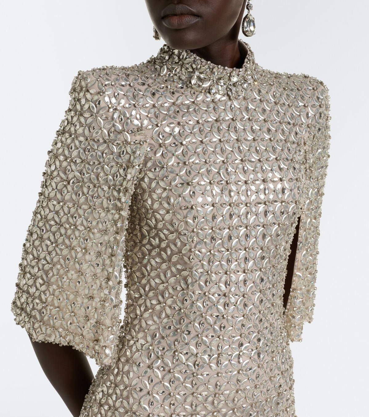 Jenny Packham Sedona embellished mesh gown