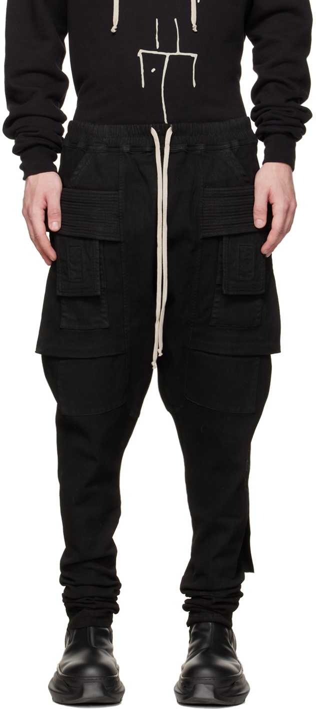 Rick Owens  Creatch SlimFit Tapered CottonJersey Cargo Sweatpants  Gray Rick  Owens