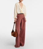 Chloé Ruffled silk blouse
