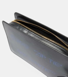 Off-White Zip Tie Medium leather clutch