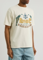 Rhude Sardines Printed Cotton T-shirt White