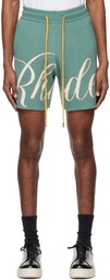 Rhude Blue Jacquard Shorts