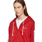 Champion Reverse Weave Red Zip Hoodie