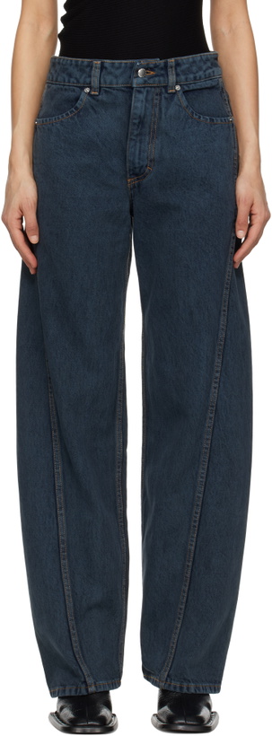 Photo: Eckhaus Latta Blue Bend Jeans