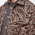 Beams Plus Men's Zipper Front Corduroy Jacket in Dark Brown