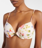 Roberto Cavalli Printed bikini top