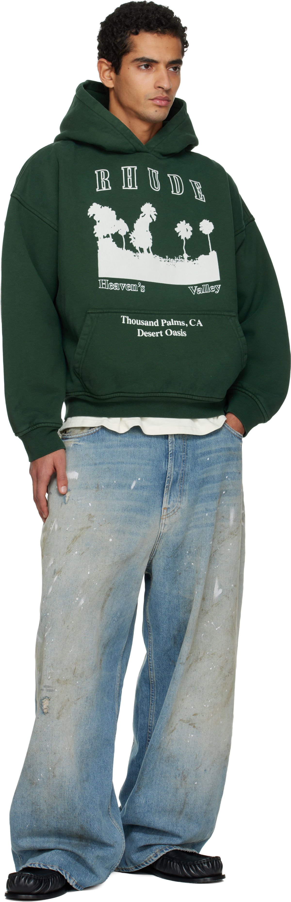 Rhude Green 'Thousand Palms' Hoodie