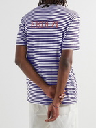 ERDEM - Peter Logo-Print Striped Stretch-Jersey T-Shirt - White