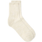 Anonymous Ism Slub Crew Quarter Length Sock