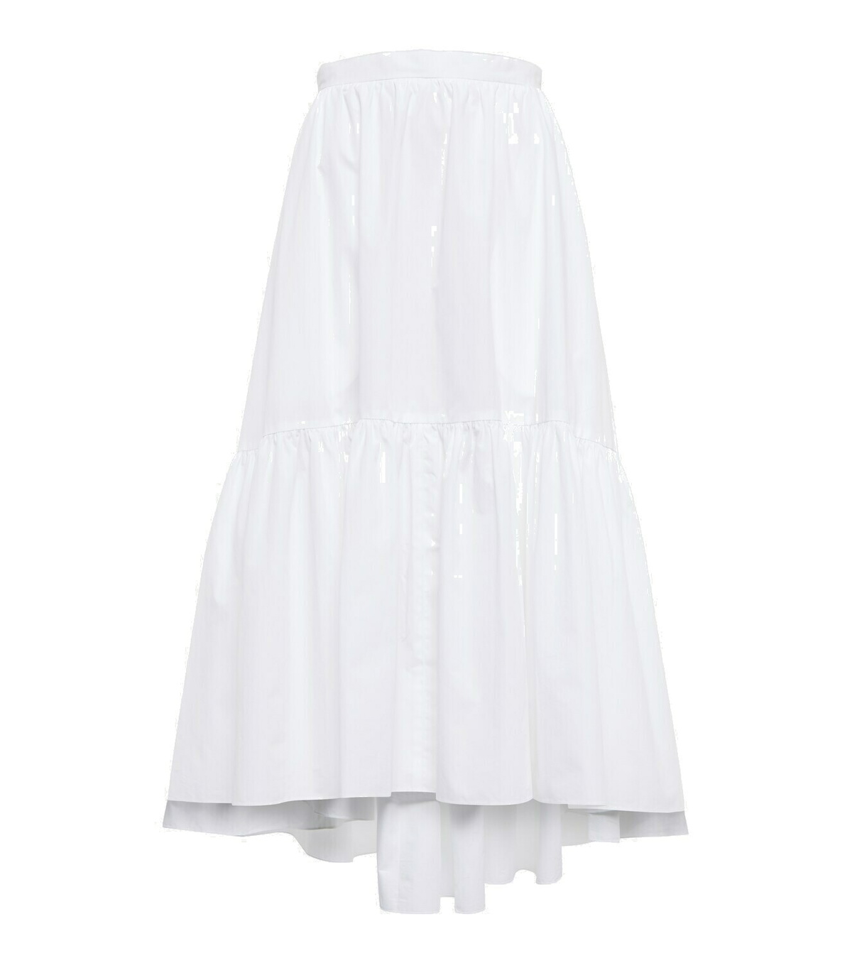 Patou Tiered cotton midi skirt Patou