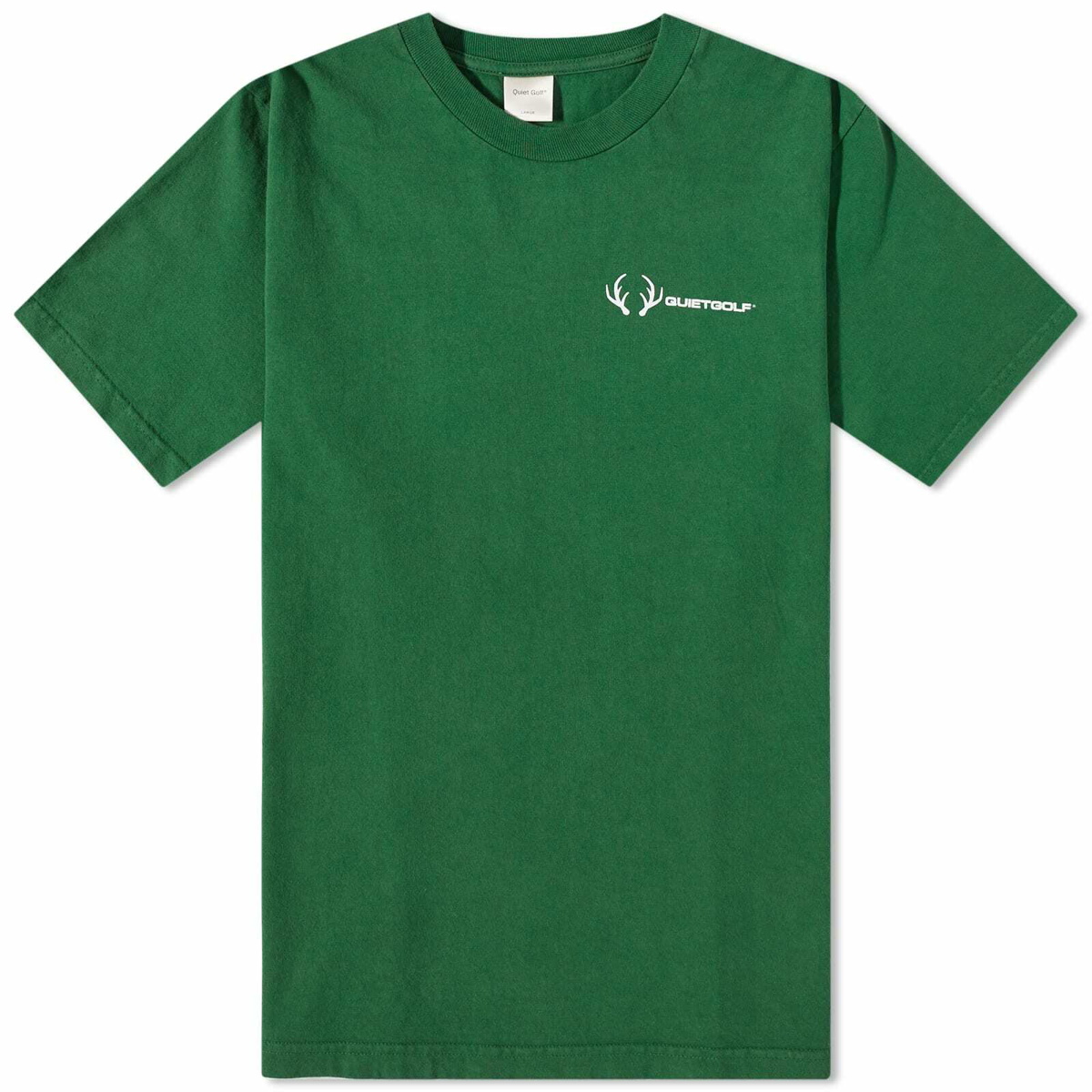 Photo: Quiet Golf Men's Quiet Tree Logo T-Shirt in Forest