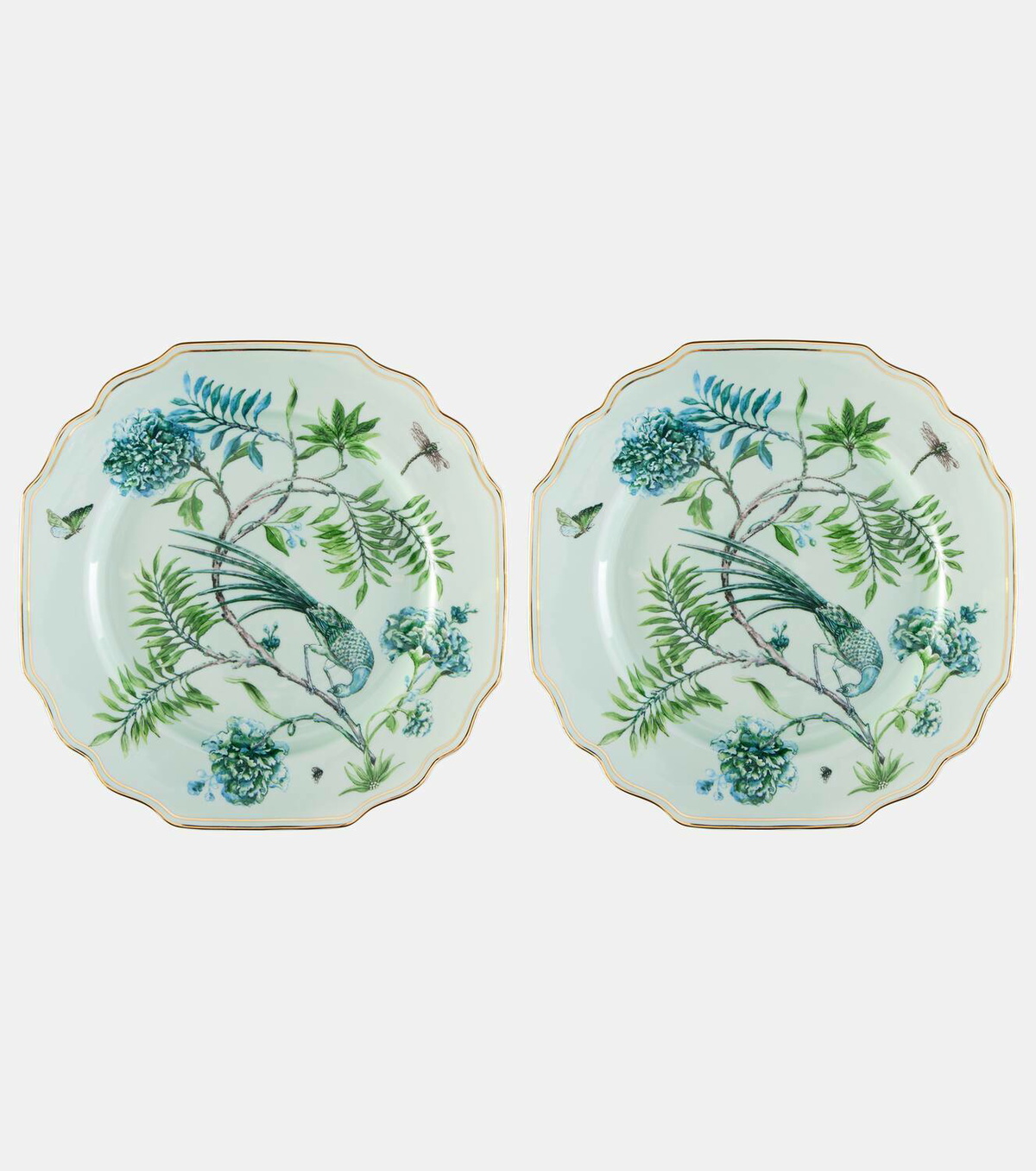 Aquazzura Casa Secret Garden set of 2 dinner plates