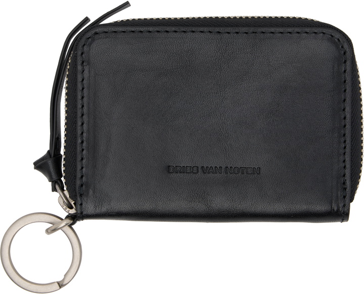 Photo: Dries Van Noten Black Leather Card Holder