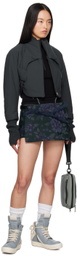 HYEIN SEO SSENSE Exclusive Black Half-Zip Racerback Tank Top