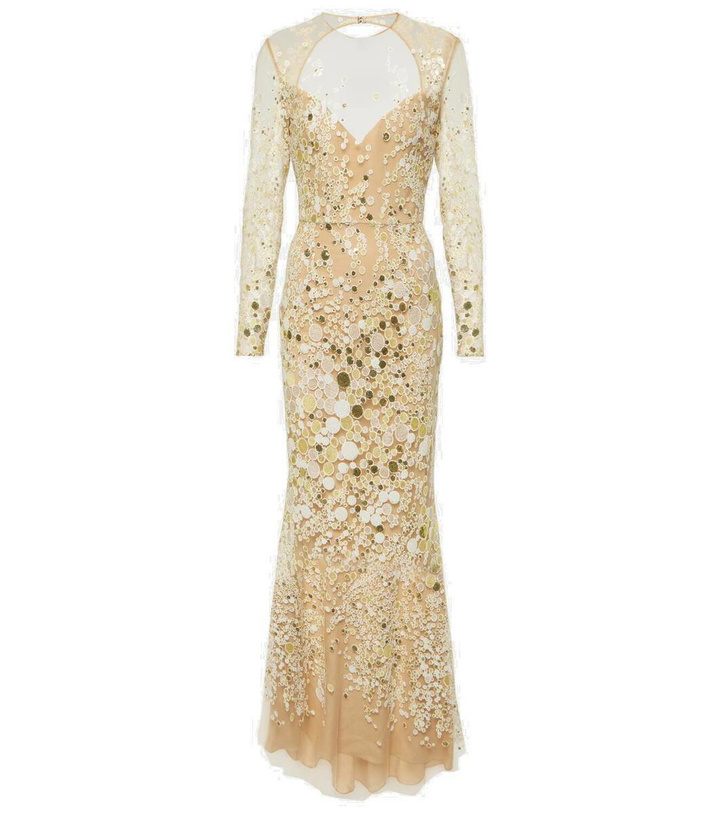 Photo: Elie Saab Atom sequined embroidered tulle gown