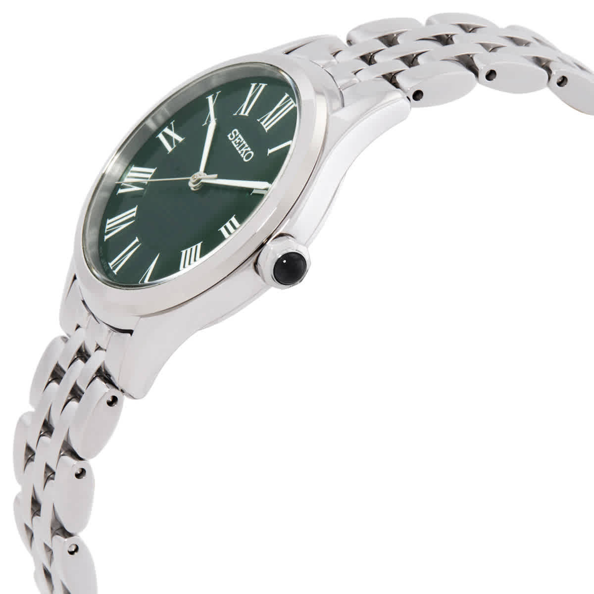 Seiko Classic Quartz Green Dial Ladies Watch SUR611P1