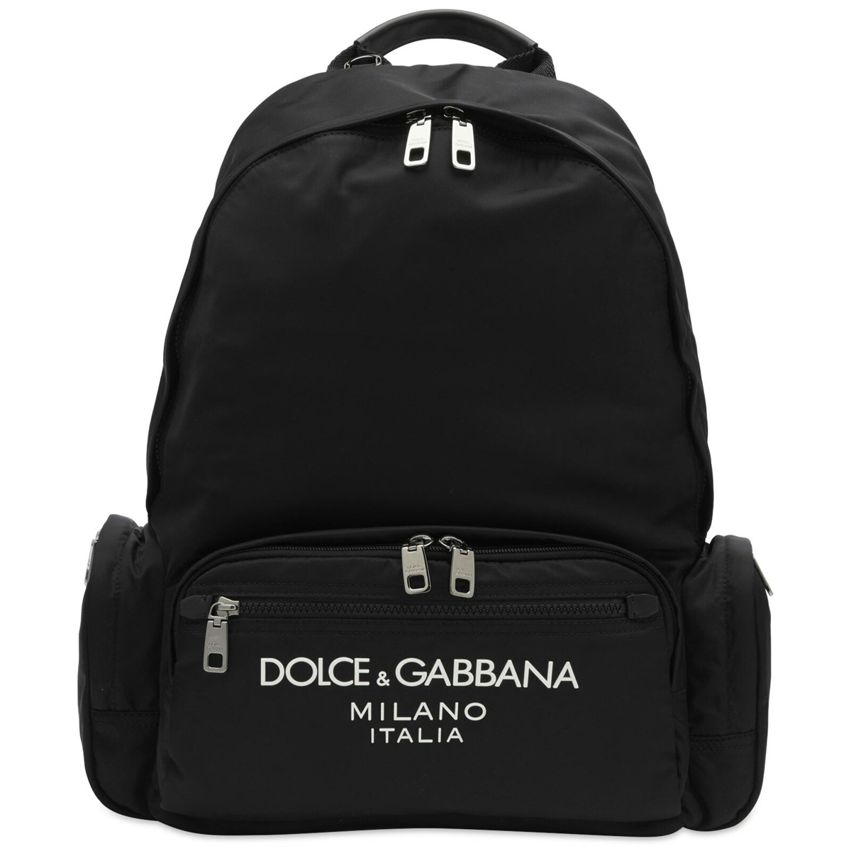 Photo: Dolce & Gabbana Men's Nylon Logo Back Pack in Black