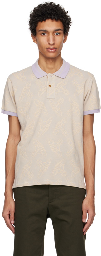 Photo: Vivienne Westwood Yellow & Purple Stripe Collar Polo