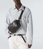 Prada Distressed leather crossbody bag