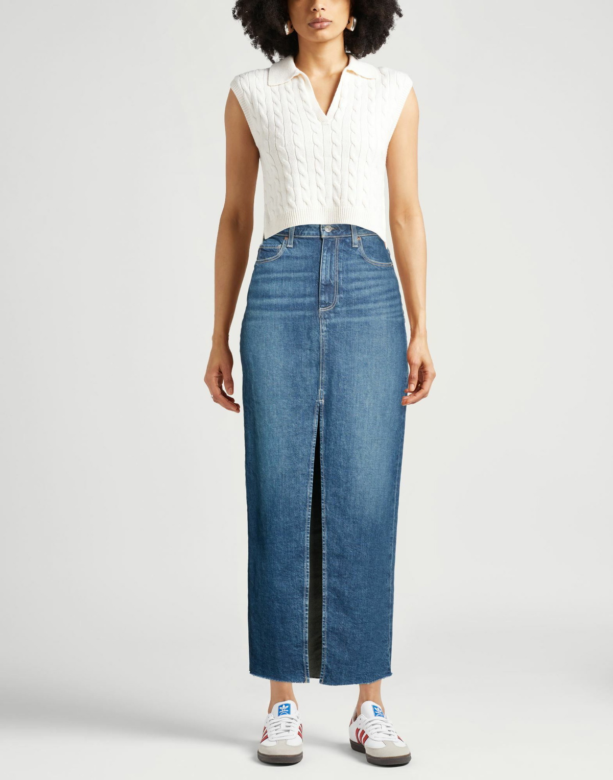 Paige Womens Denim skirt in Blue