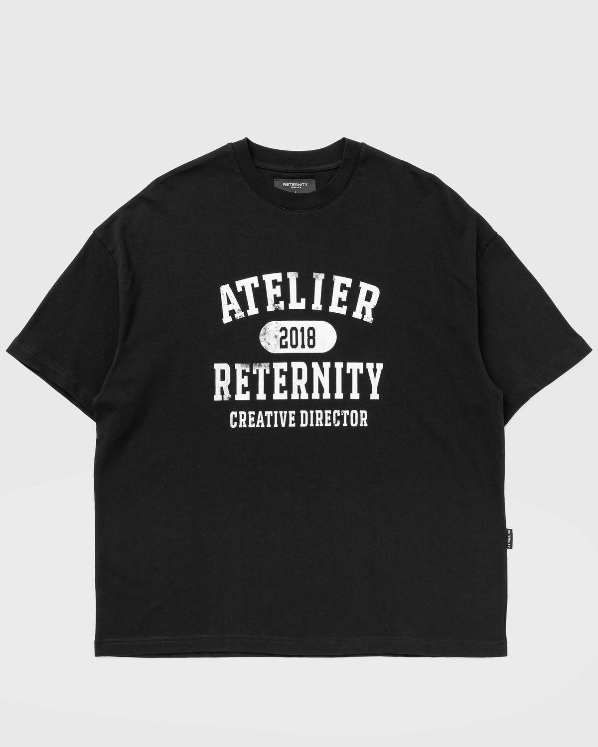 Reternity ATELIER EMBLEM T-SHIRT Black Mens Shortsleefe