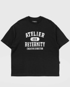 Reternity ATELIER EMBLEM T-SHIRT Black Mens Shortsleefe