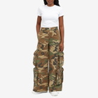 AMIRI Women's Camo Baggy Cargo Pants in Green Camo