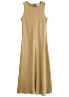 Forte_forte Satin Midi Dress Beige