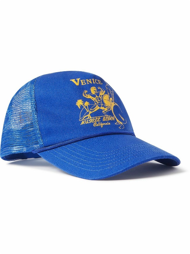 Photo: Y,IWO - Logo-Appliquéd Twill and Mesh Trucker Hat