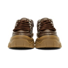 MSGM Brown Chunky Double Sole Sneakers