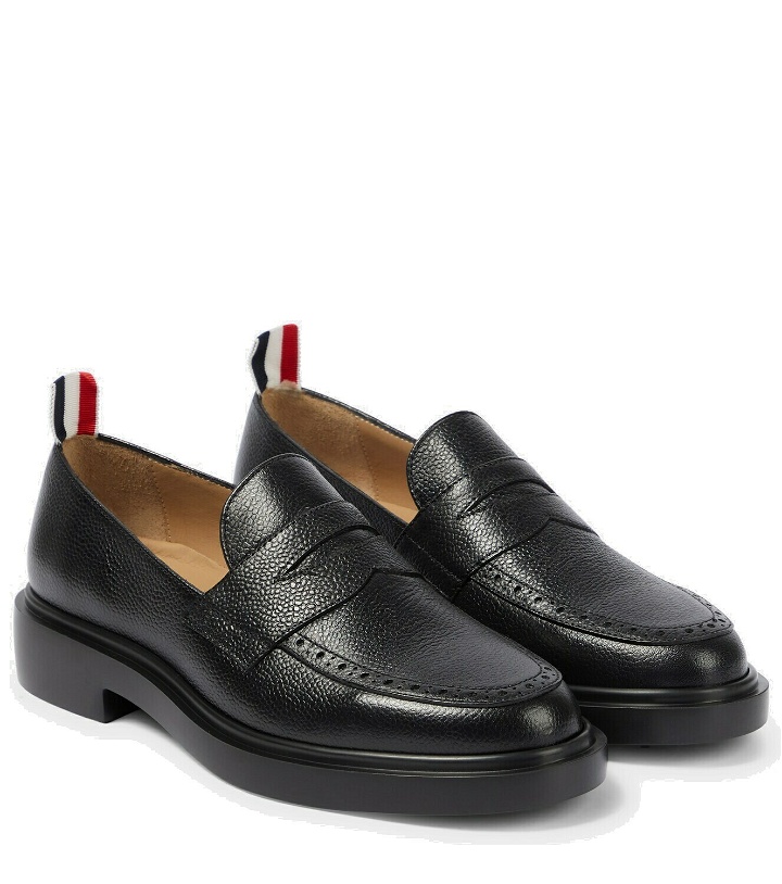 Photo: Thom Browne - Leather penny loafers