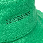 Pangaia Canvas Bucket Hat in Jade Green