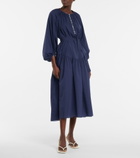 Deveaux New York - Ruth cotton midi dress