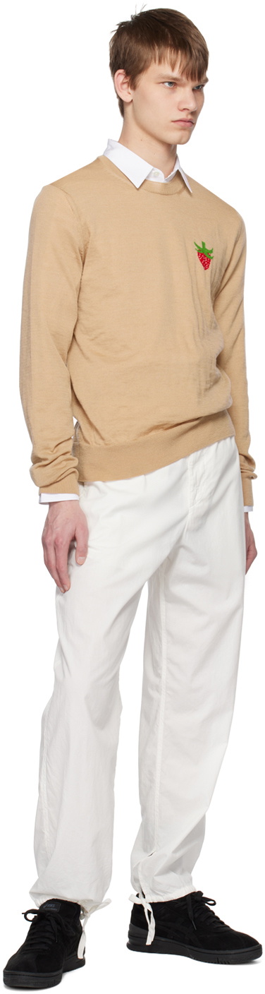 Comme des Garçons Shirt Beige Brett Westfall Edition Sweater