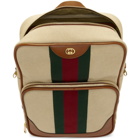 Gucci Beige Canvas Vintage Backpack