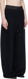 sacai Black Sponge Sweatpants