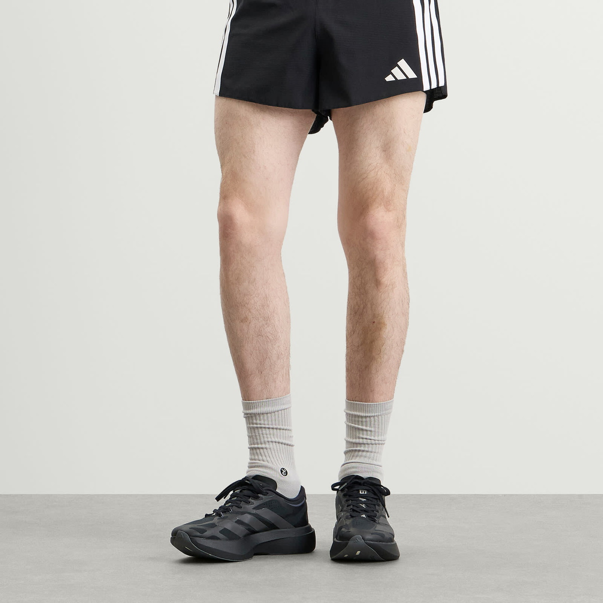 Adidas Men's Adizero Evo SL Exo Sneaker in Black/Night Grey/Iron Metallic