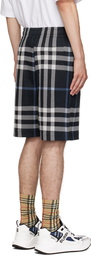 Burberry Blue Check Shorts