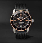 Breitling - Superocean Héritage II B20 Automatic 42mm Stainless Steel, Red Gold and Rubber Watch - Black