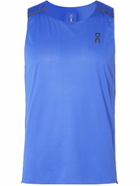 ON - Logo-Print Recycled-Mesh Tank Top - Blue