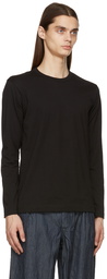 Comme des Garçons Shirt Black Logo Long Sleeve T-Shirt