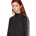 T by Alexander Wang Black Shrunken Zip-Up Track Jacket