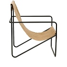 Ferm Living Desert Lounge Chair in Black/Sand