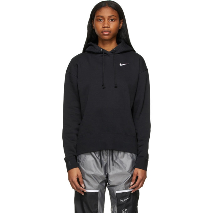 Photo: Nike Black Sportswear Essential Cropped Hoodie