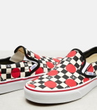 Valentino Garavani x Vans VLogo checked canvas slip-on sneakers